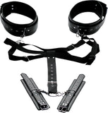 Acquire Easy Access Thigh Harness With Wrist Cuffs