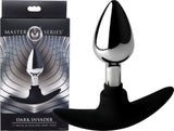 Dark Invader Metal And Silicone Anal Plug - Large