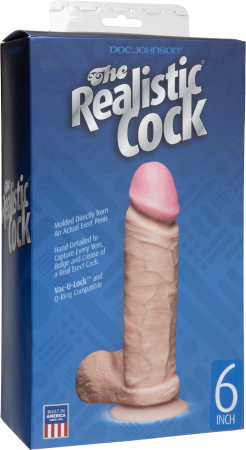 The Realistic Cock 6" (Flesh)