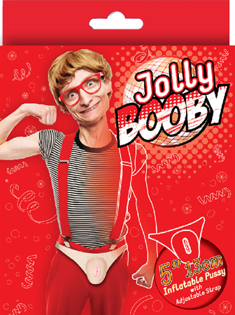 Jolly Booby - Inflatable Pussy With Straps - 5"