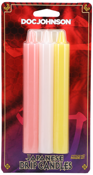 Japanese Drip Candles - 3 Pack (Multi-Colored)