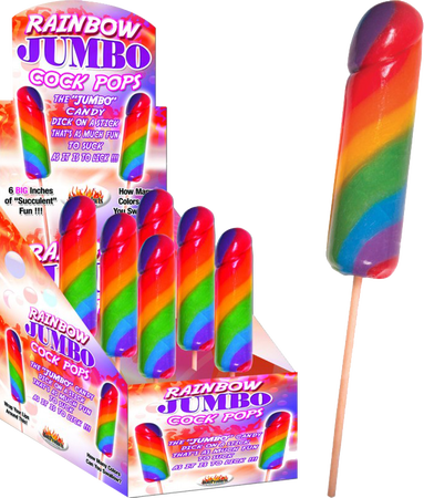 Jumbo Rainbow Cock Pops