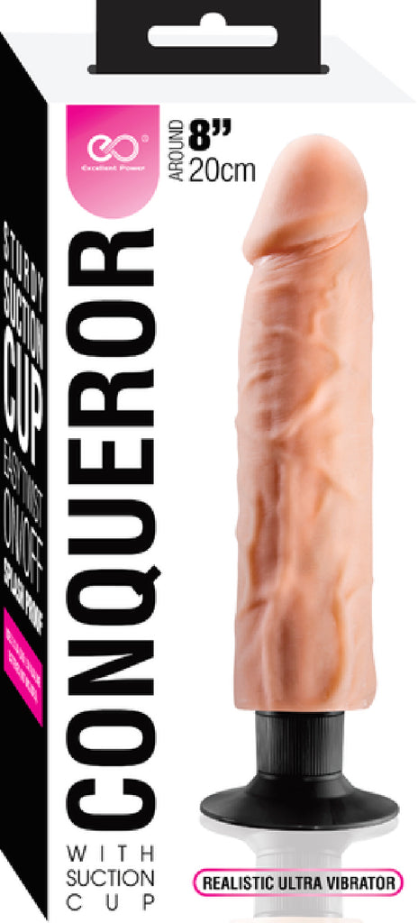 8" Vibrating Dong (Flesh)