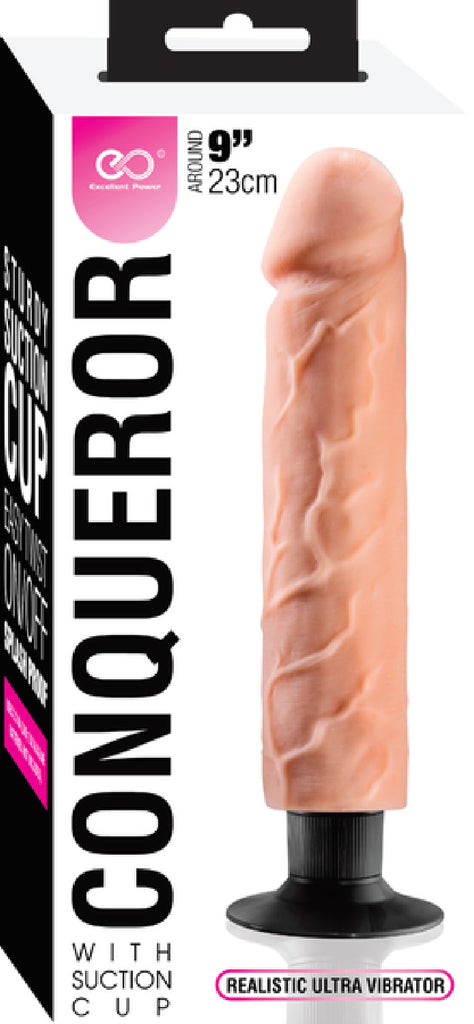 9" Vibrating Dong (Flesh)