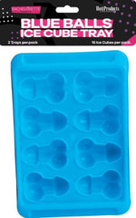 Blue Balls - Penis & Balls Shaped Ice Cube Tray