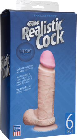 The Realistic Ur3 Cock 6" (Flesh)