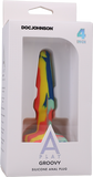 Groovy - Silicone Anal Plug - 4 Inch - Sunrise