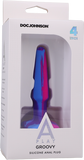 Groovy - Silicone Anal Plug - 4 Inch - Berry