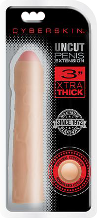 3" Xtra Uncut Transformer Penis Extension (Flesh)