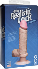 The Realistic Cock Vibrating 8" (Flesh)