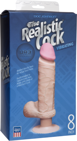 The Realistic Ur3 Cock Vibrating 8" (Flesh)