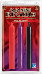 Japanese Drip Candles - 3 Pack (Multi-Colored)