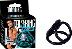 Tri 3 Ring Cock Cage (Black)
