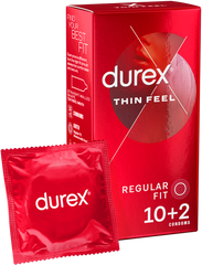 Thin Feel Latex Condoms 10's + 2 Free