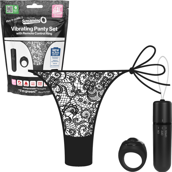 Vibrating Panty Set W/ Remote Ring 4T High Pitch Treble