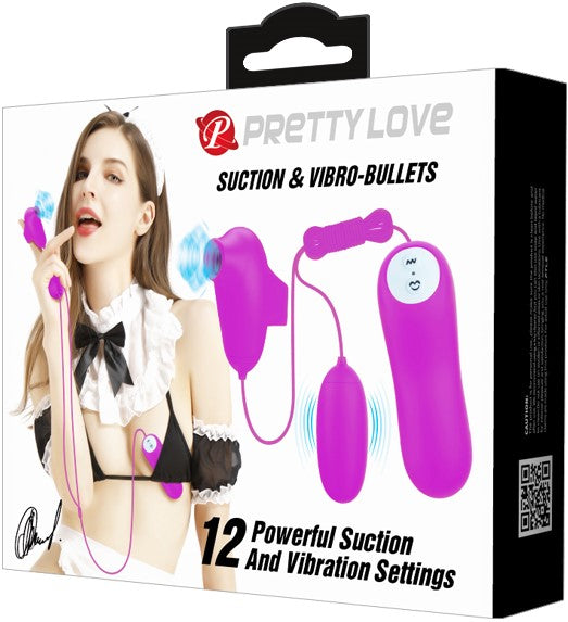 Suction & Vibro Bullets (Purple)