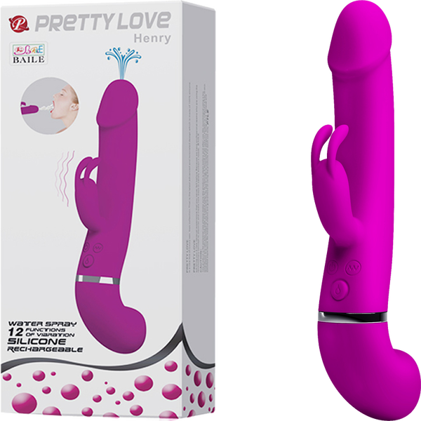 Rechargeable Squirting Henry (Purple)