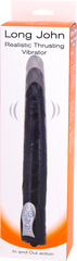 Long John Realistic Thrusting Vibrator (Black)