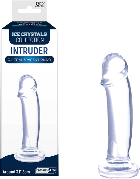 Intruder 3.1" Transparent Dildo (Clear)
