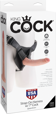 Strap-On Harness W/ 7" Cock (Flesh)